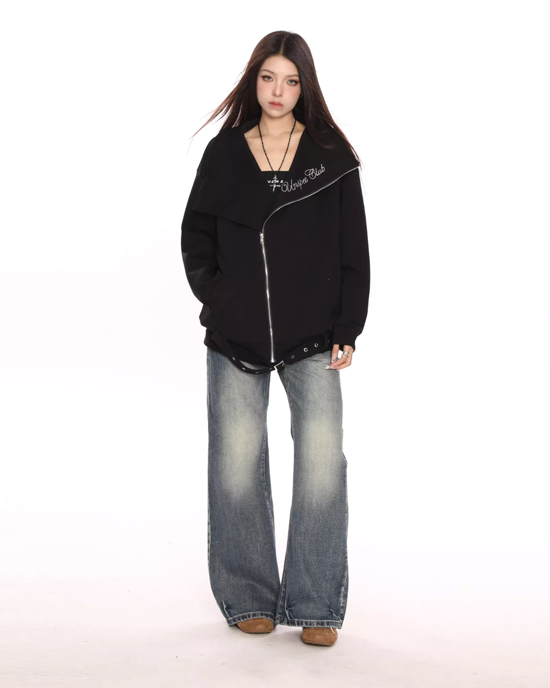Big Collar Zip Jacket BGS0020