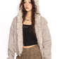 Hood Fleece Zip Up Jacket BGS0012