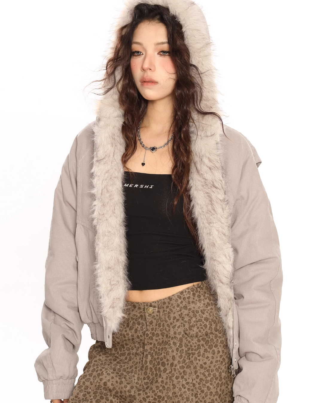 Hood Fleece Zip Up Jacket BGS0012