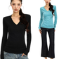 V-Neck Knit Top BGS0054