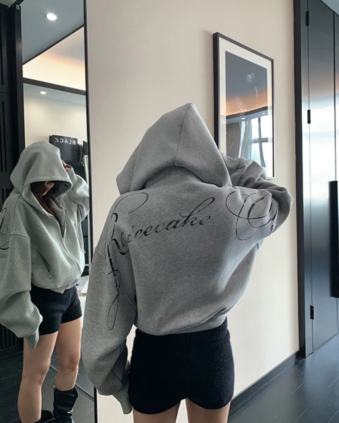 Back Logo Zip Hoodie YLS1036
