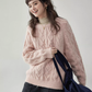 Round Neck Cable Knit Top AMU0042
