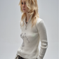 Half-Zip Ribbed Knit Top WAT0005