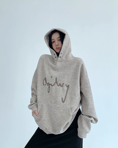Embroidered Logo Hoodie YLS0951