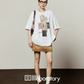 Letter Print Short-Sleeve T-Shirt LLA0651