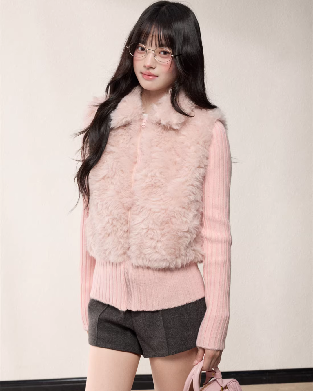Fur Docking Knit Jacket MST0002