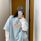 Layered Style Cotton Short Sleeve T-Shirt YLS0820