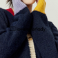 Round Neck Color Knit Cardigan LLA0402