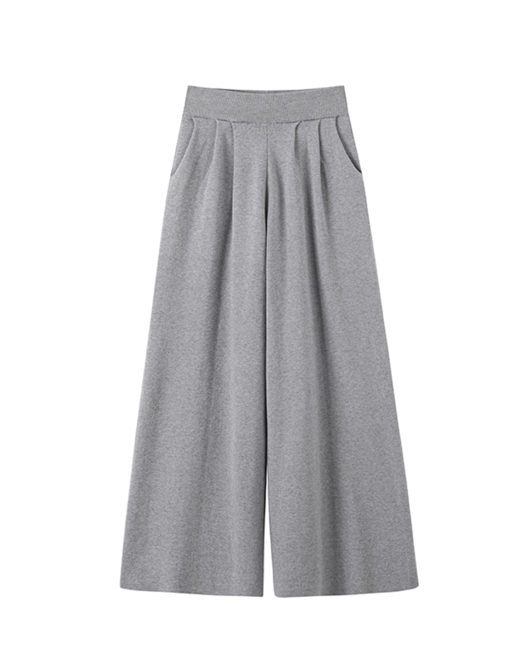 Two Piece Long Sleeve Top / Knit Wide Pants WEO0068