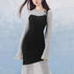 Asymmetrical Knit Dress EPU0003