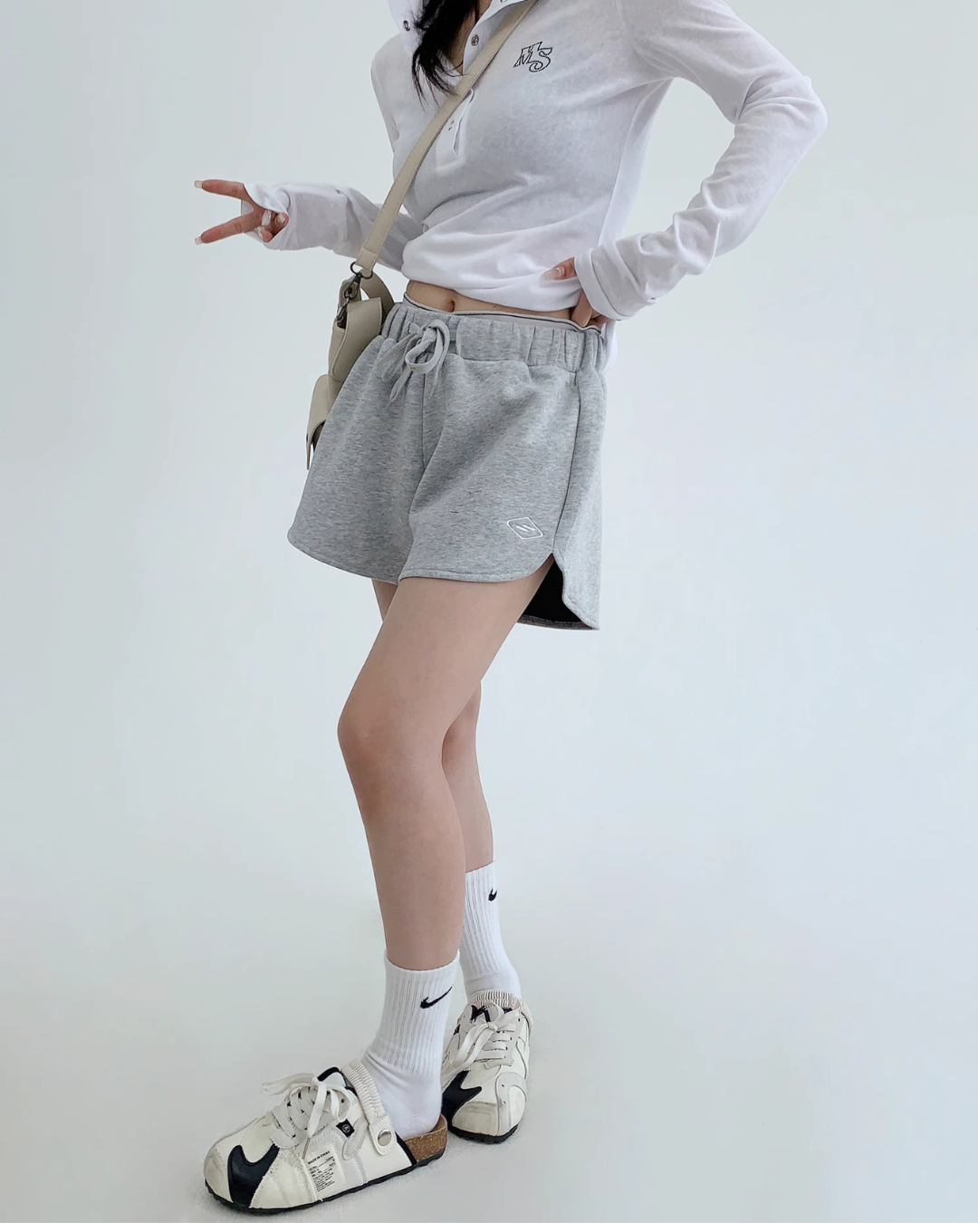 Logo Printed Sweat Shorts YLS0870