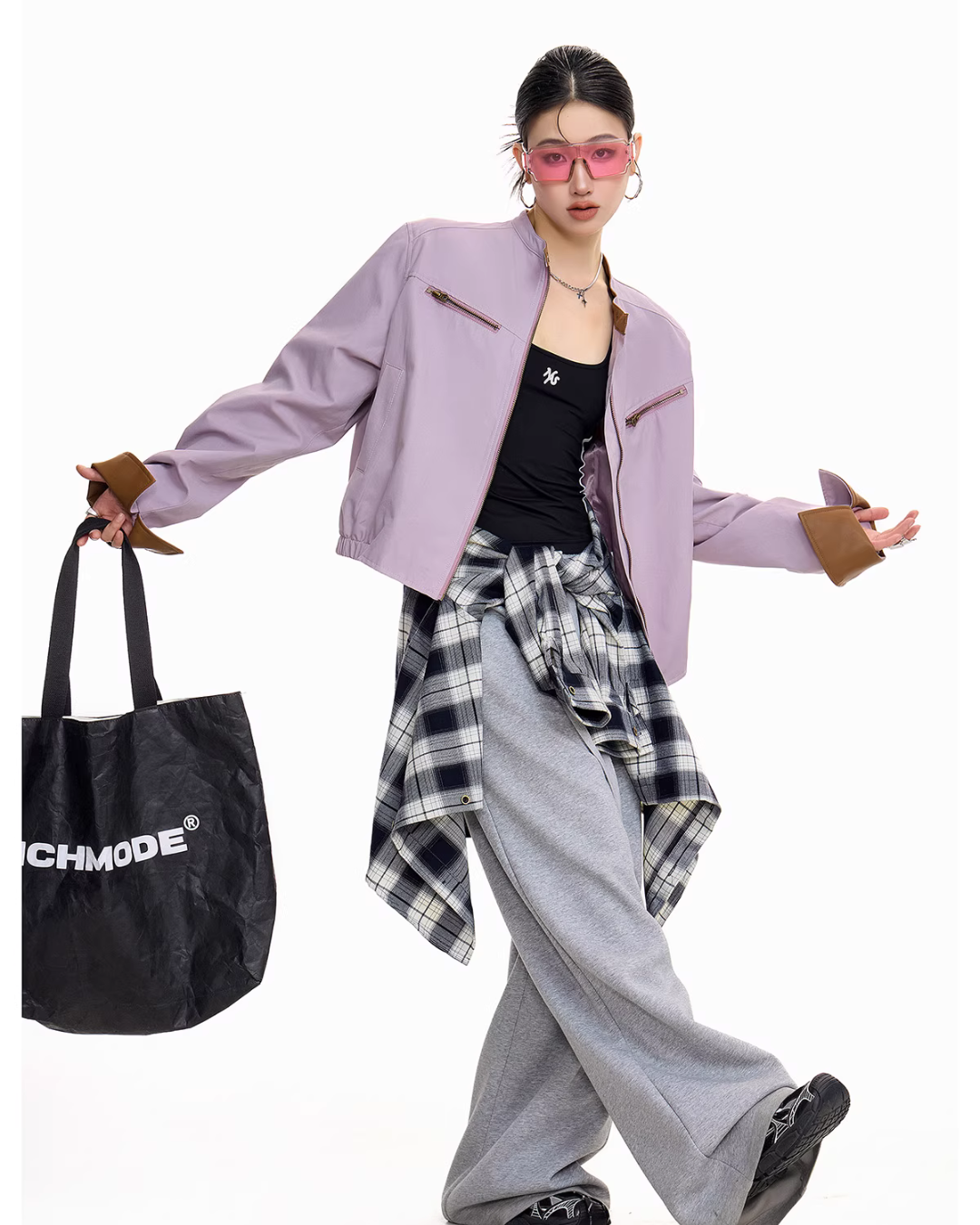 Zip Design Short Jacket ICM0084