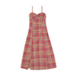 Retro Plaid Camisole Dress ZZF0199