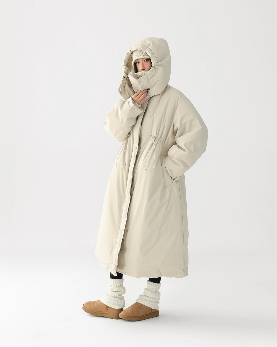 Stand Collar Long Down Coat ACS0335