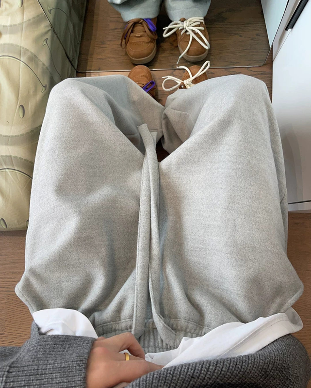 Woolen Curve Pants DAZ0002