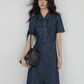 Floral Denim Shirt Dress VAS0088
