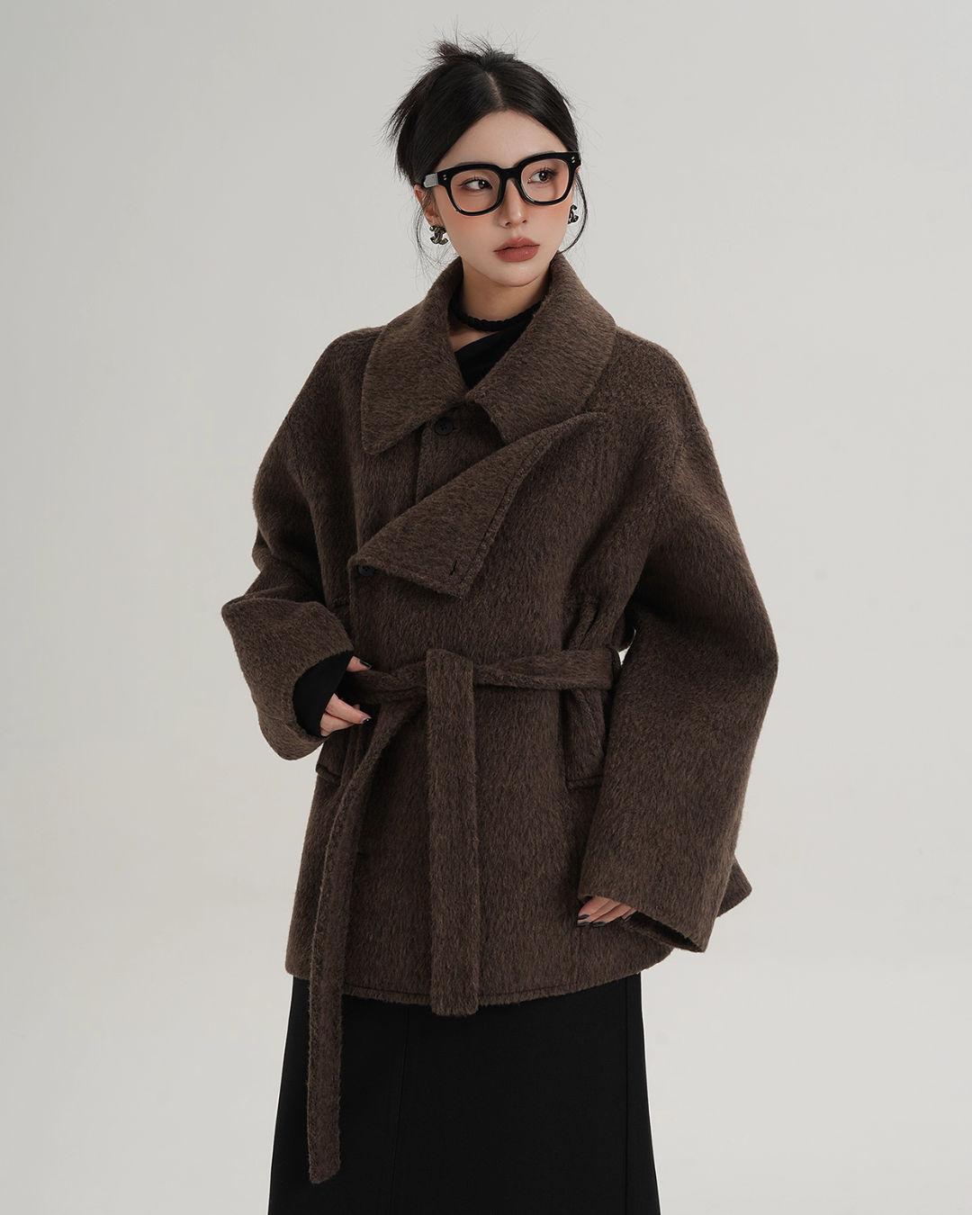 Fake Wool Trench Coat SRS0372