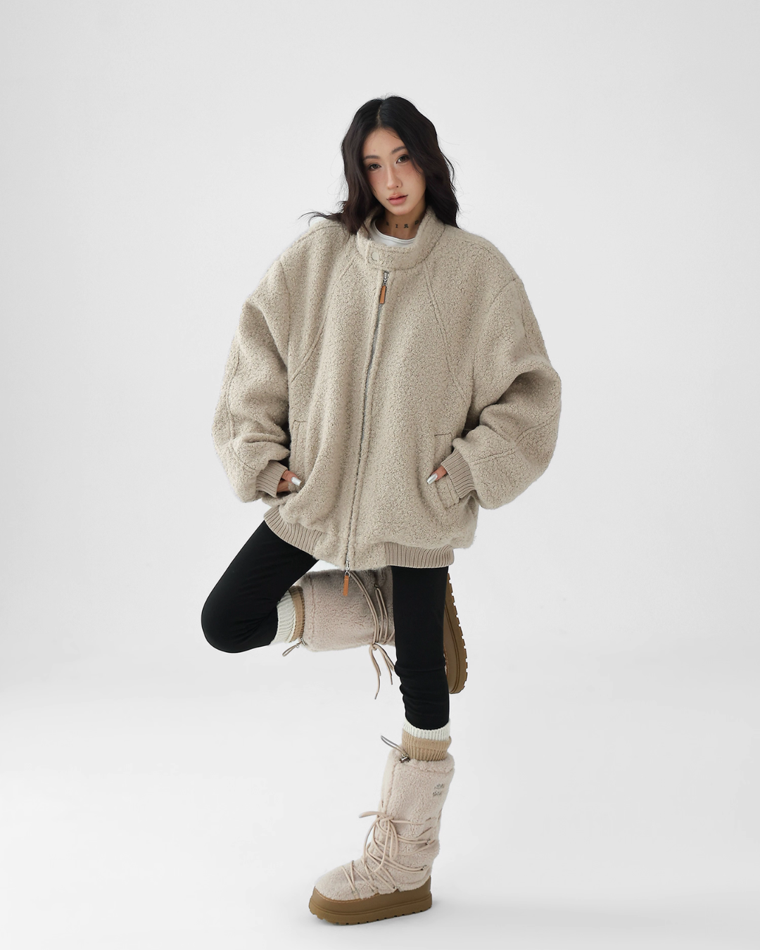 Stand Collar Wool Coat ACS0306