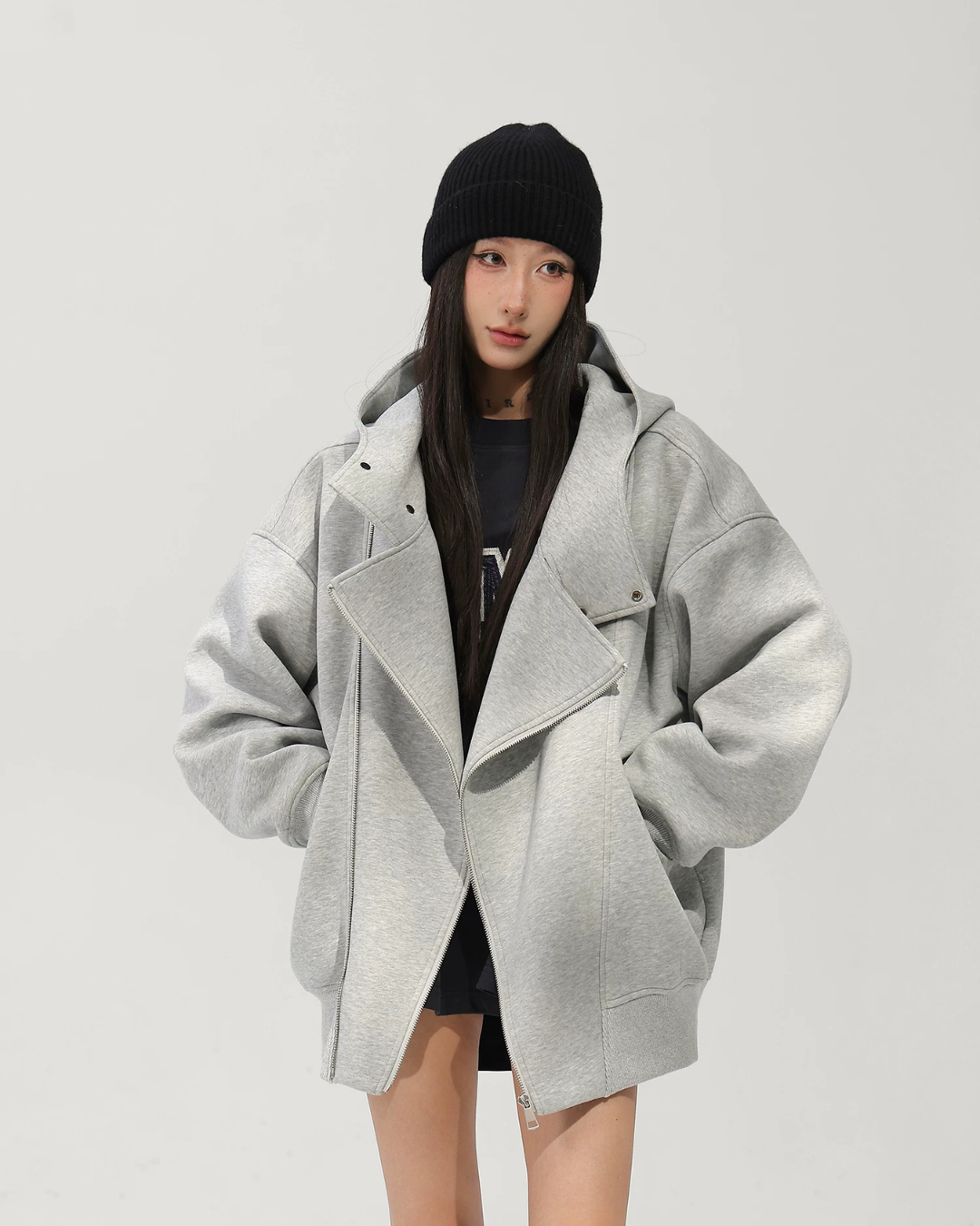 Oversized Sweat Zip Hoodie ACS0378
