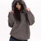 Fur Hood Knit Top VAT0019