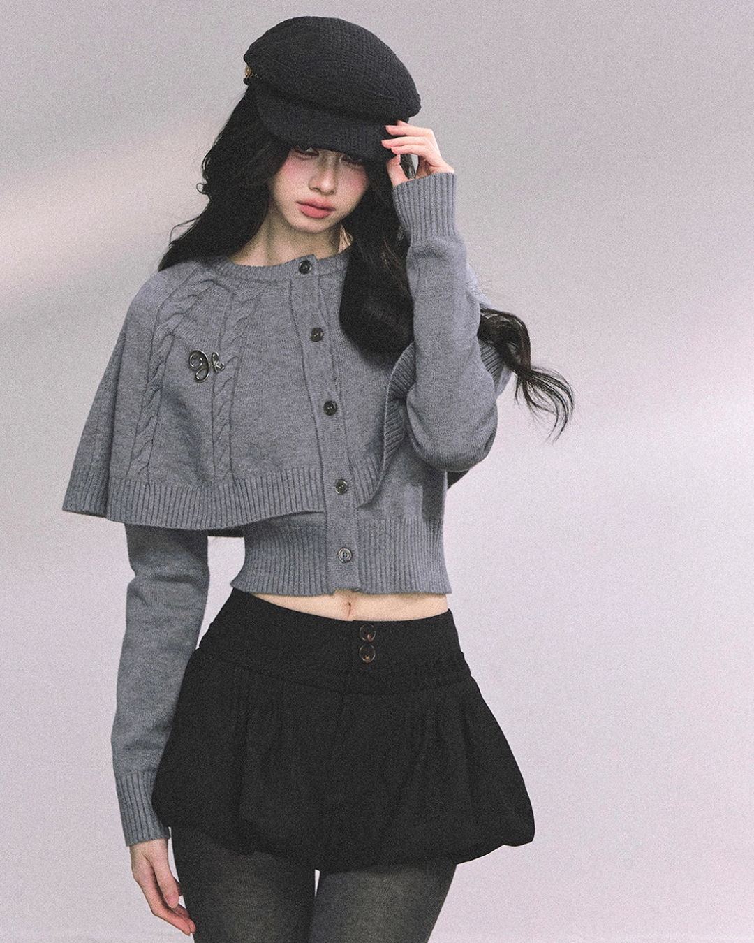 Cape Long Sleeve Knit LAS0047