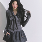 Ribbon Tie Long Sleeve Top LAS0039