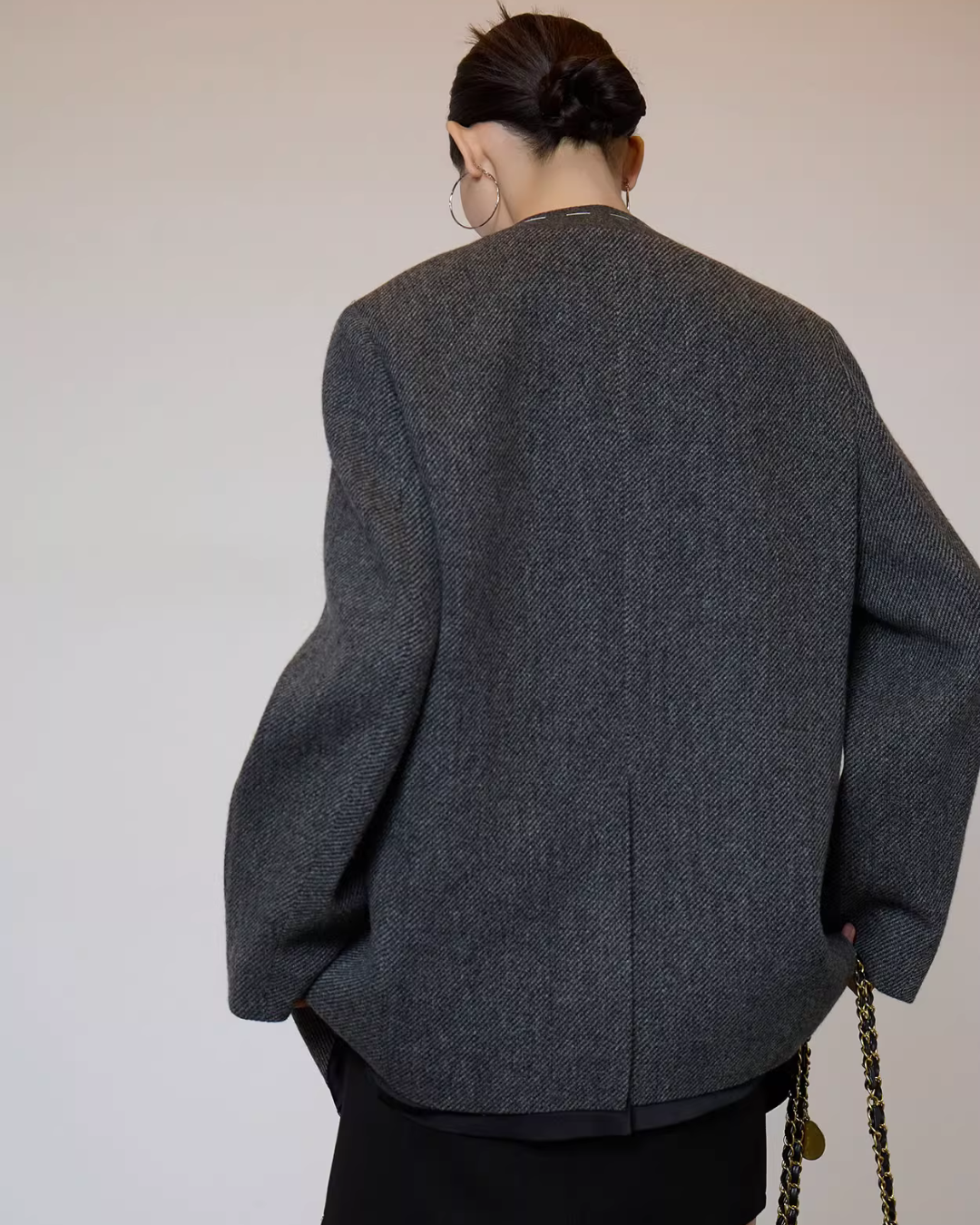 No Collar Short Coat SUY0008