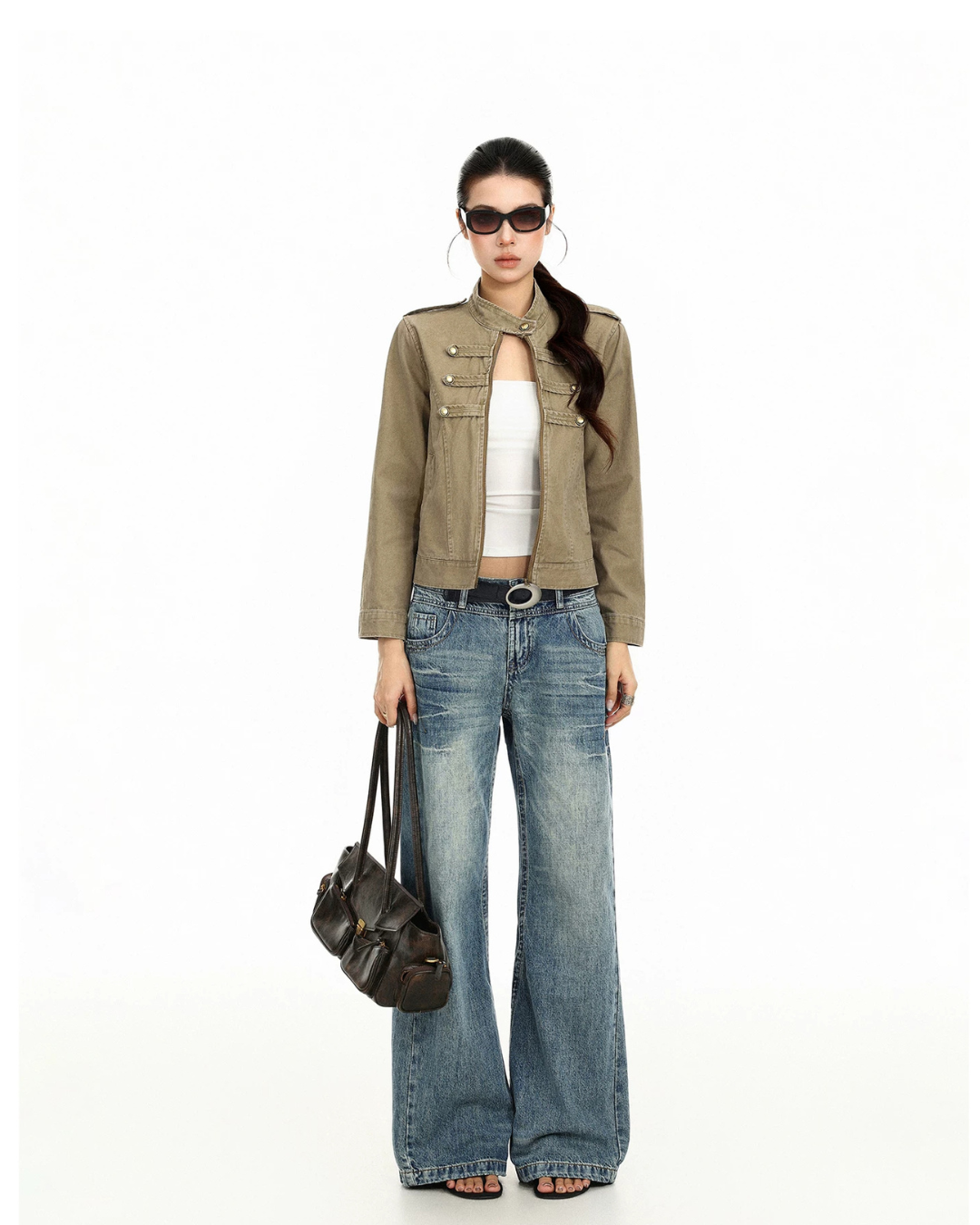 Stand Collar Biker Jacket BGS0058
