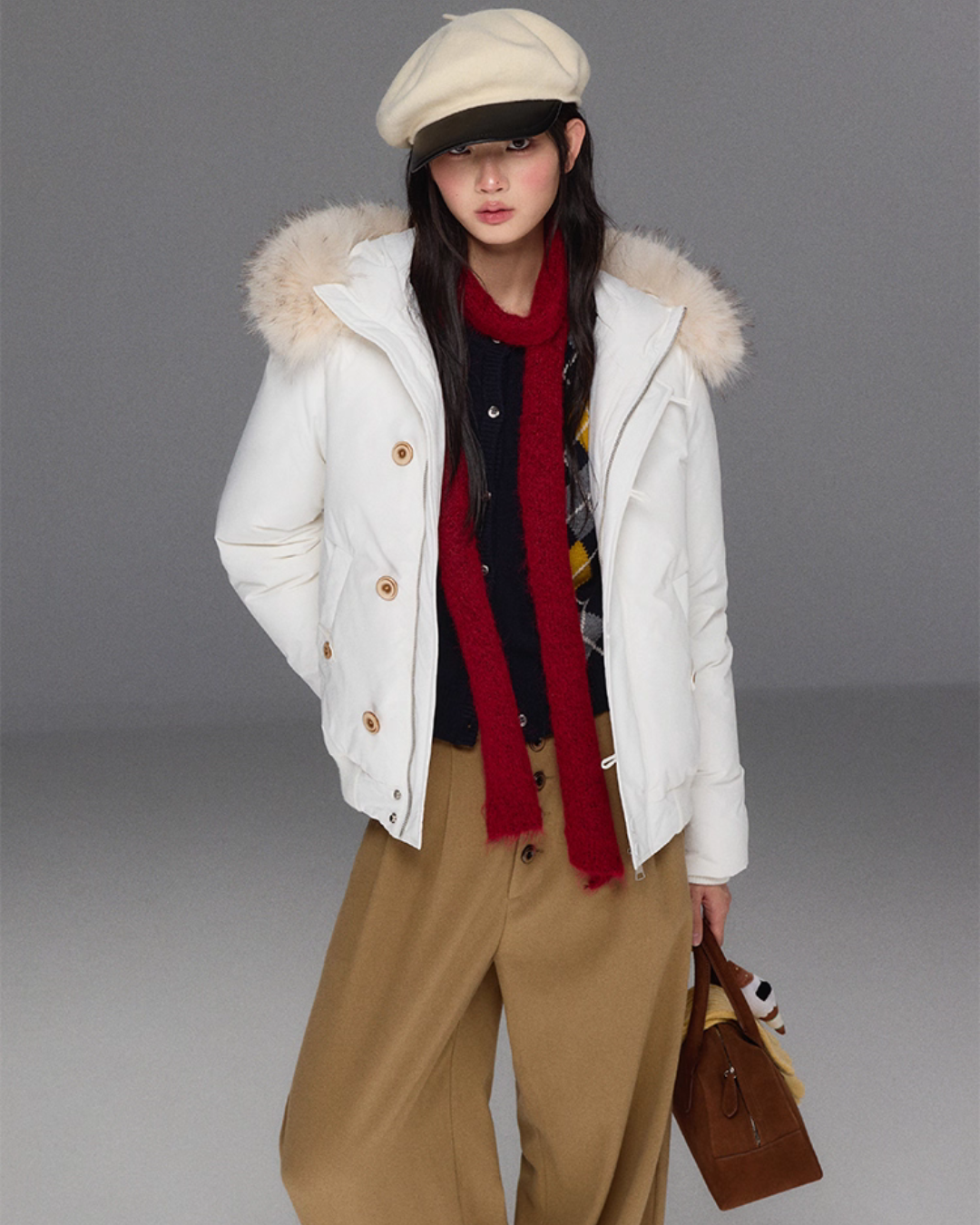 Fur Hood Down Jacket TRK0008