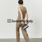 Coffee Hemp Casual Vest / Wide Pants LLA0249