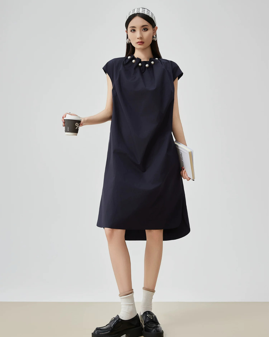 Pearl Necklace A-Line Dress FER0242
