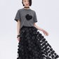Butterfly Embroidery Short Sleeve T-Shirt SHN0012