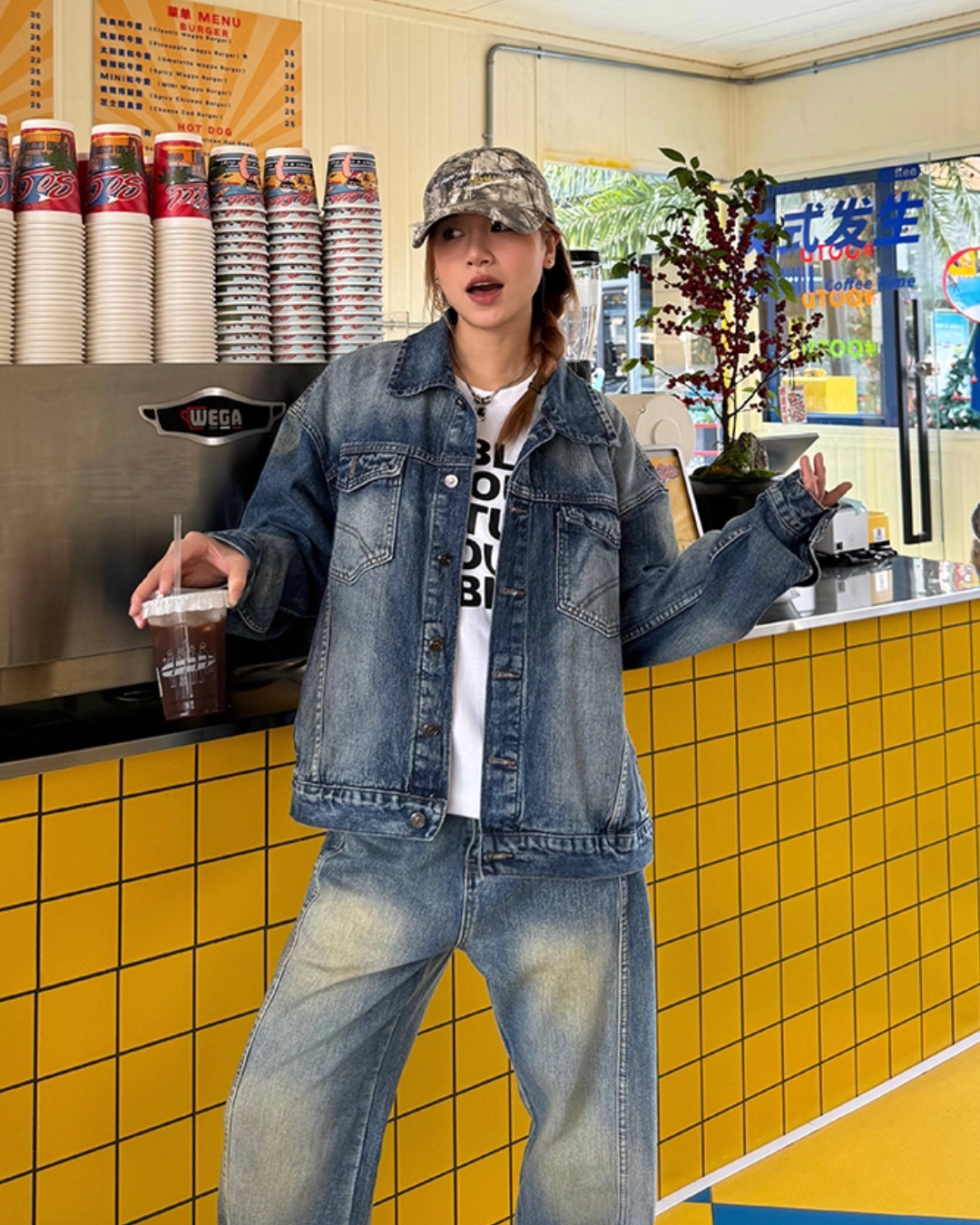 Vintage Washed Denim Jacket CYE0055