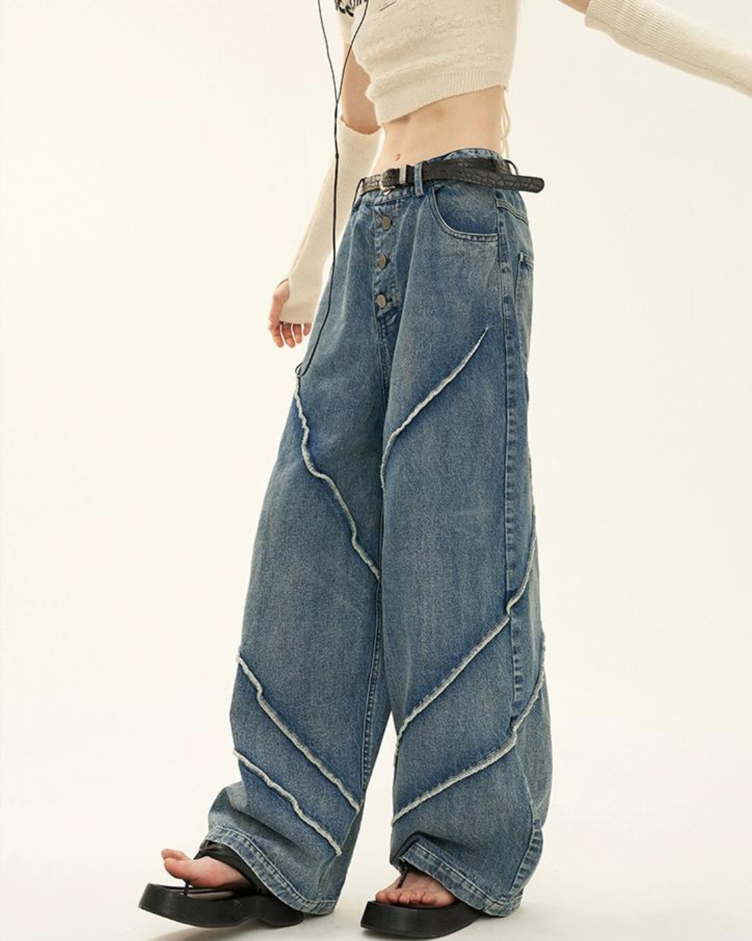 Design Wide Denim Pants MAM0009