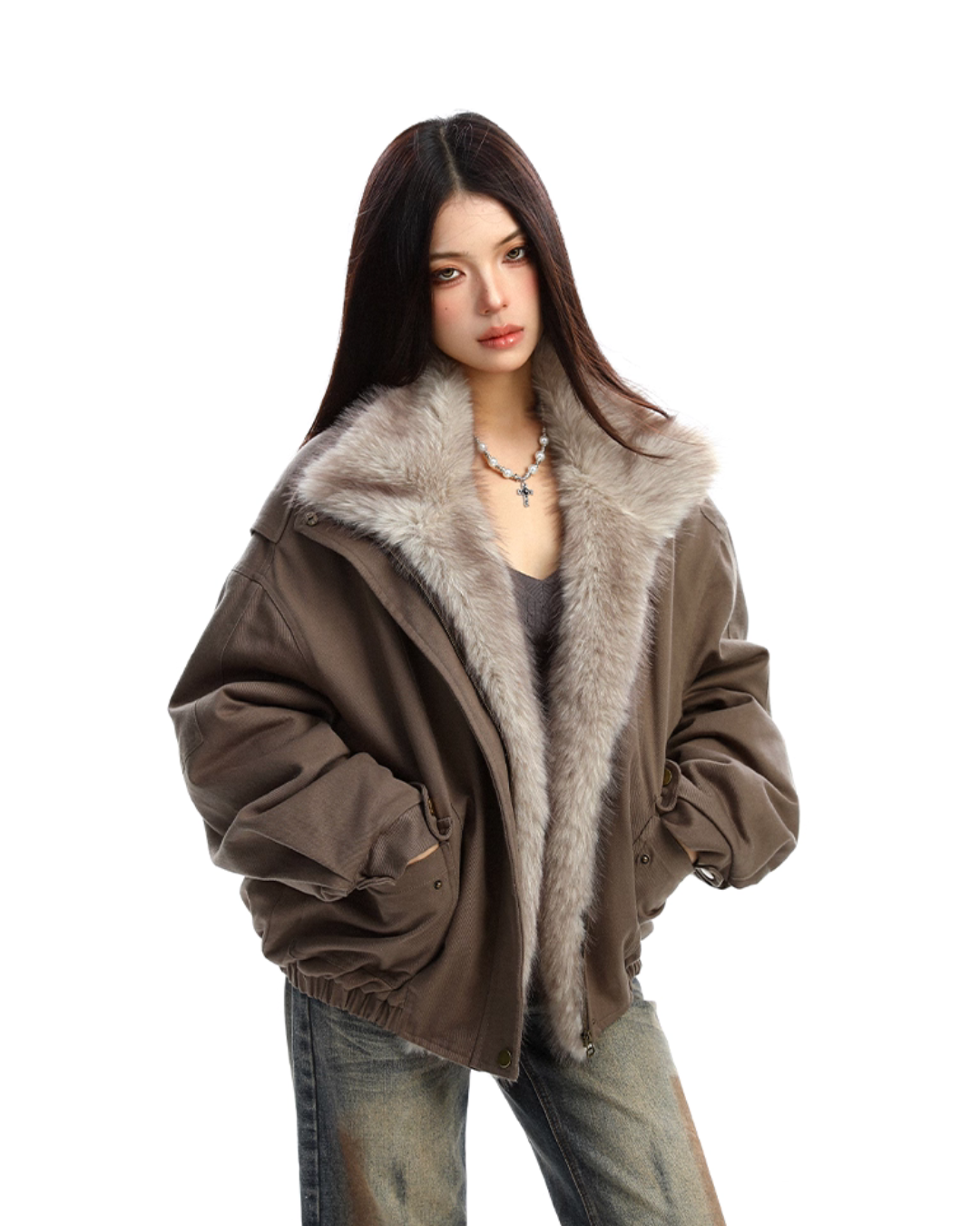 2way Faux Fur Blouson BGS0031