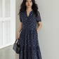Key Neck Floral Dress VAS0121