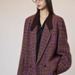 Tweed Plaid Blazer / Half Pants SUY0018