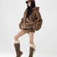 Fur Hoodie Jacket / Fur Shorts ACS0224