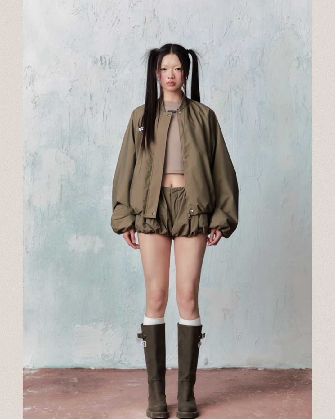 Military Loose Jacket & Pumpkin Pants JKO0004