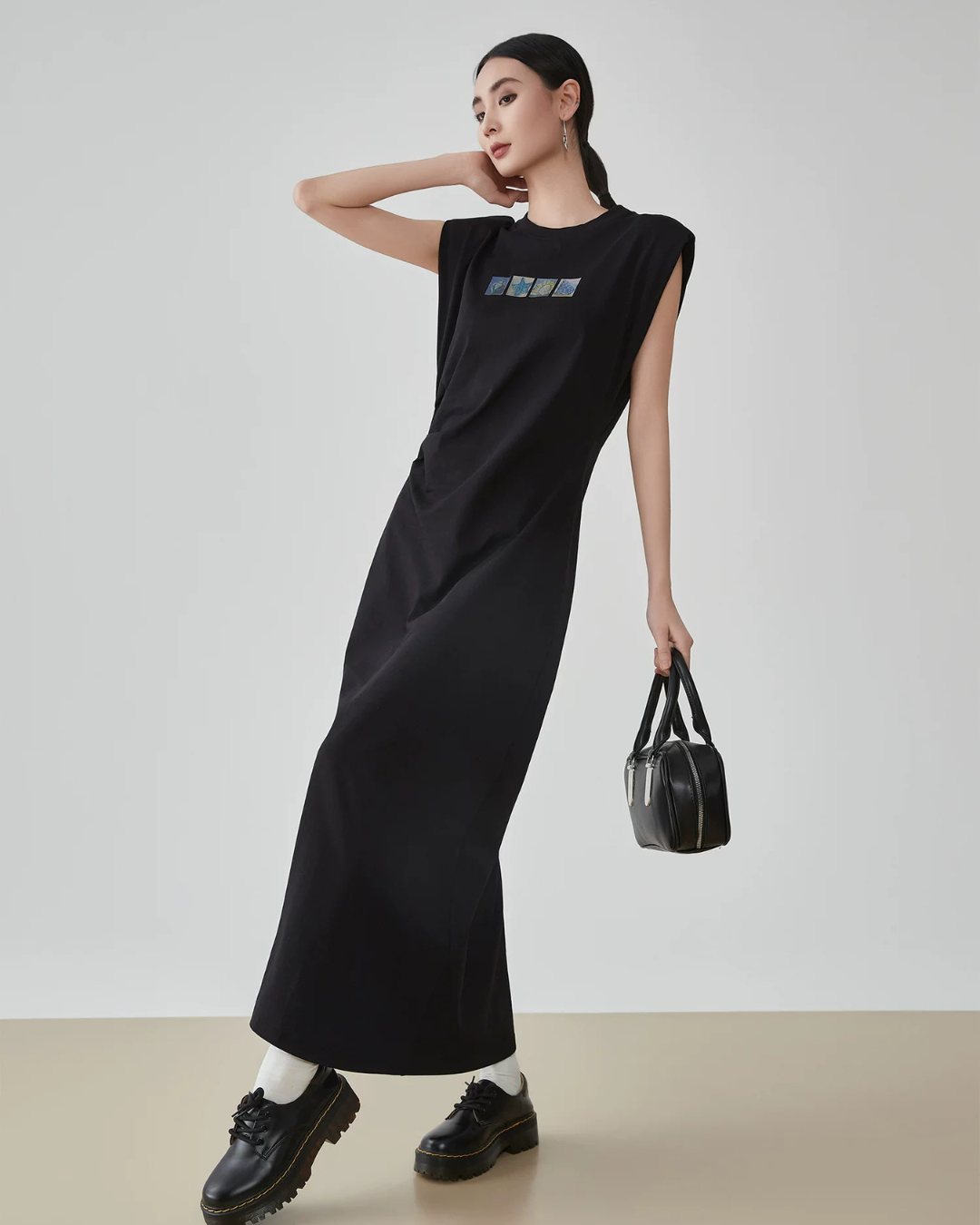 One-Point Logo Long Dress FER0307