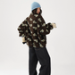 Floral Stand Collar Fleece Jacket ACS0325