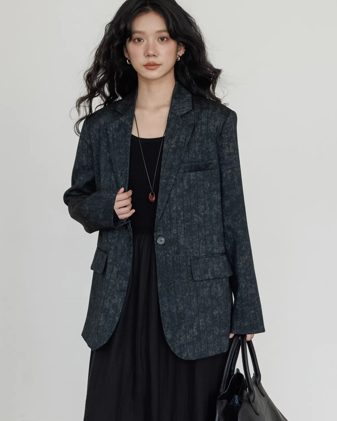 Linen Oversized Casual Jacket/Wide Pants VAS0181