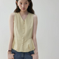 V-Neck Flare Stripe Vest VOE0004