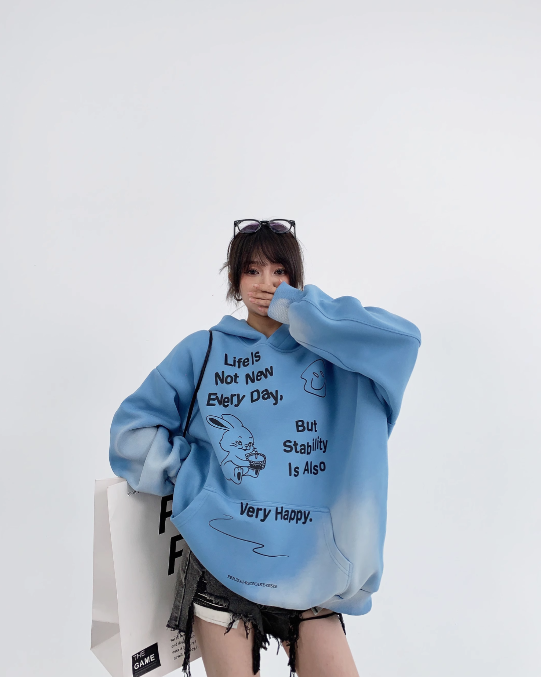 Oversized Doodle Sweat Hoodie YLS0066