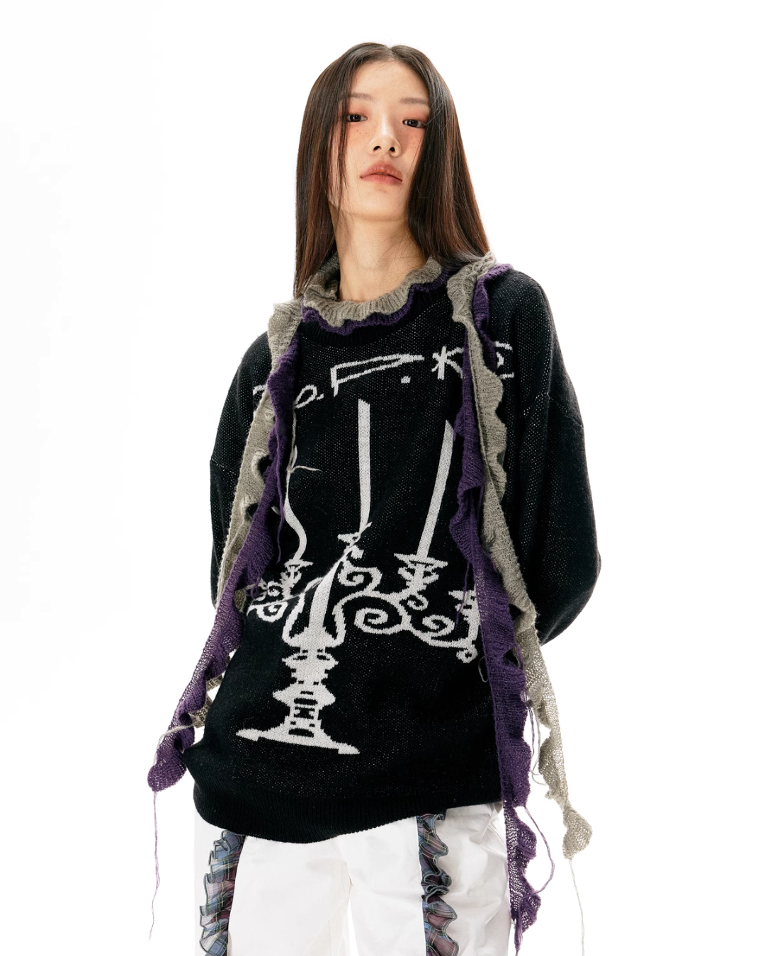 Dark Loose Knit Tops ART0010