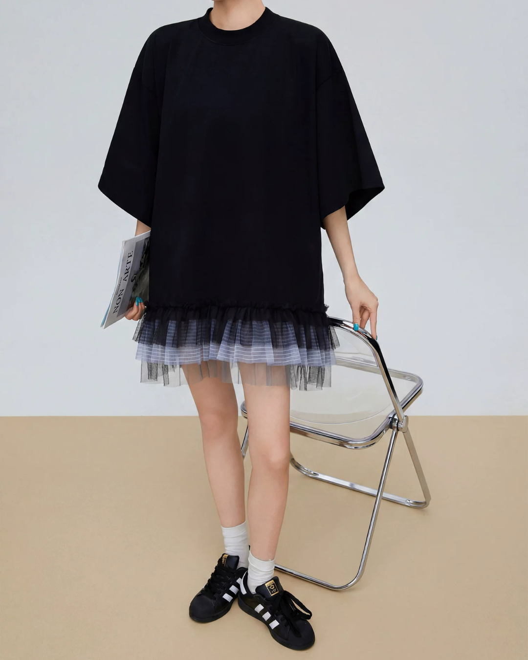 Tulle Docking Mini Dress FER0232