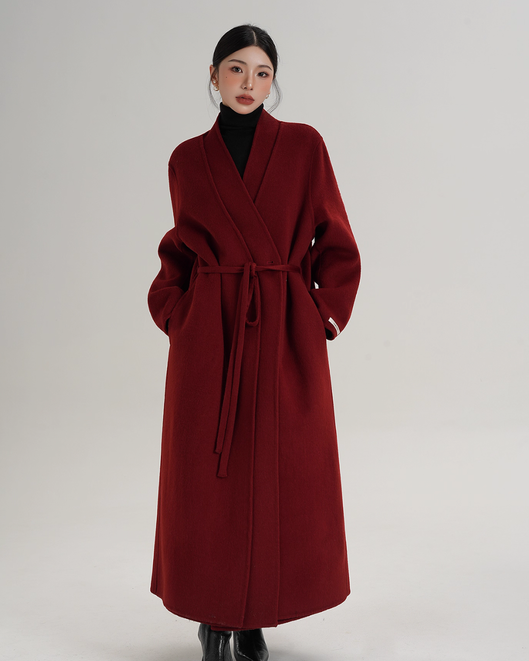 Elegant Wool Long Coat SRS0385