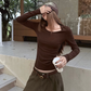 Round Neck Long-Sleeve T-Shirt WWP0001