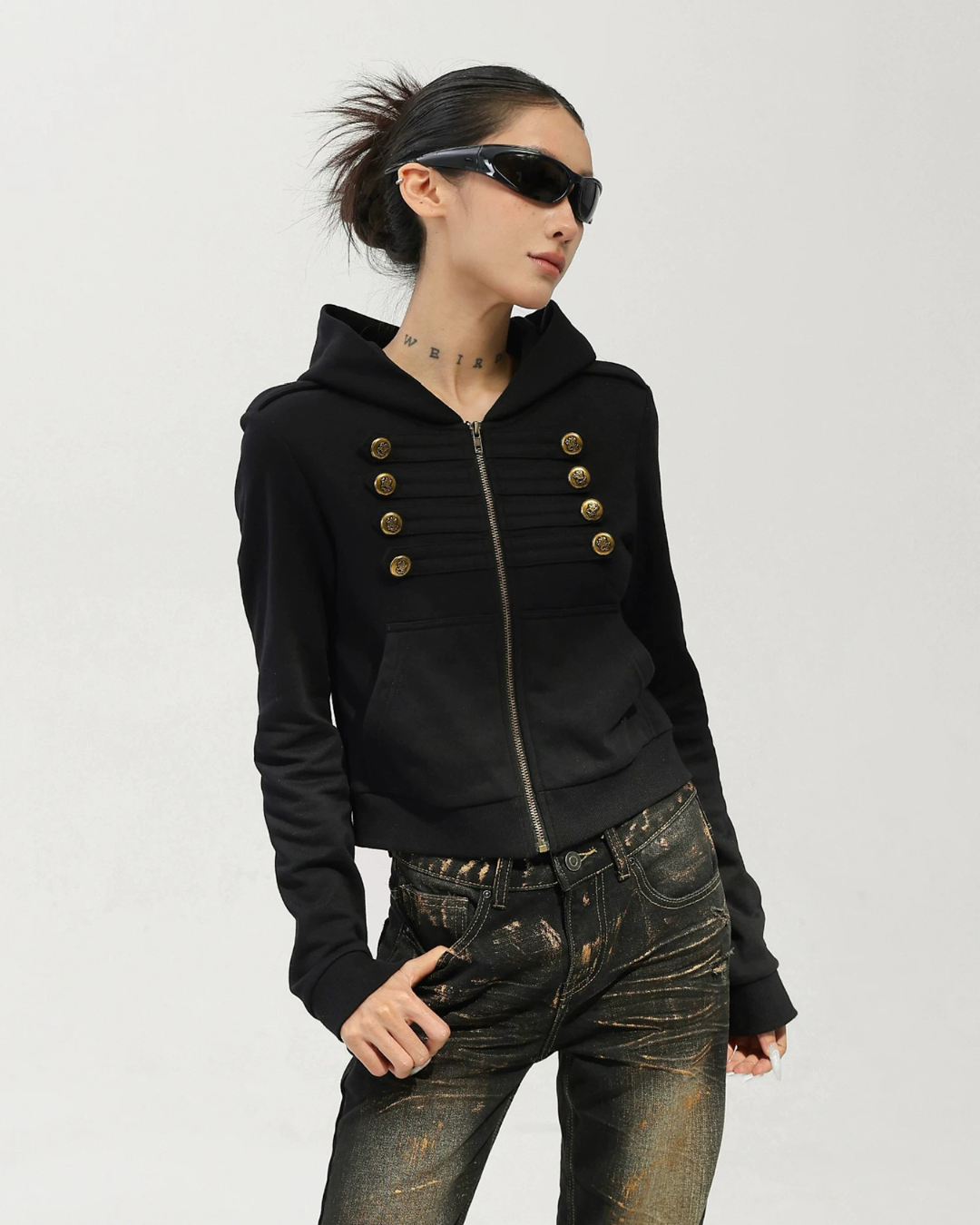 Napoleon Double-Breasted Hoodie Jacket ACS0370