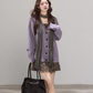 V-Neck Cable Knit Cardigan WDB0027
